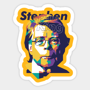 Stephen King WPAP style portrait #2 Sticker